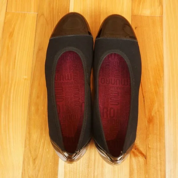 Munro Black Henlee Slip On Dress Flats Size 6.5N - Picture 4 of 10